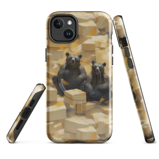 Cheddar Bear Society on a MagSafe Tough Case for iPhone®