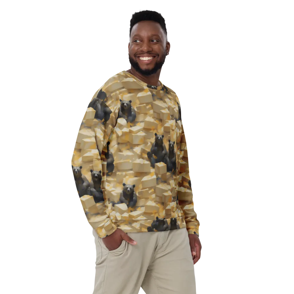 Cheddar Bear Society on Sweatshirt — Front