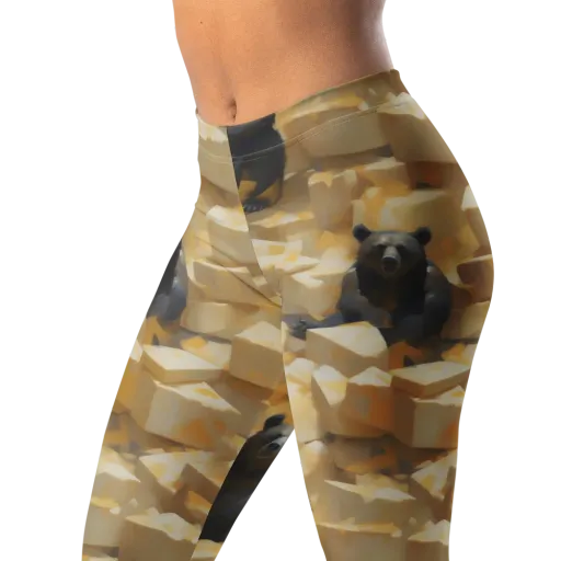 Cheddar Bear Society on a Leggings