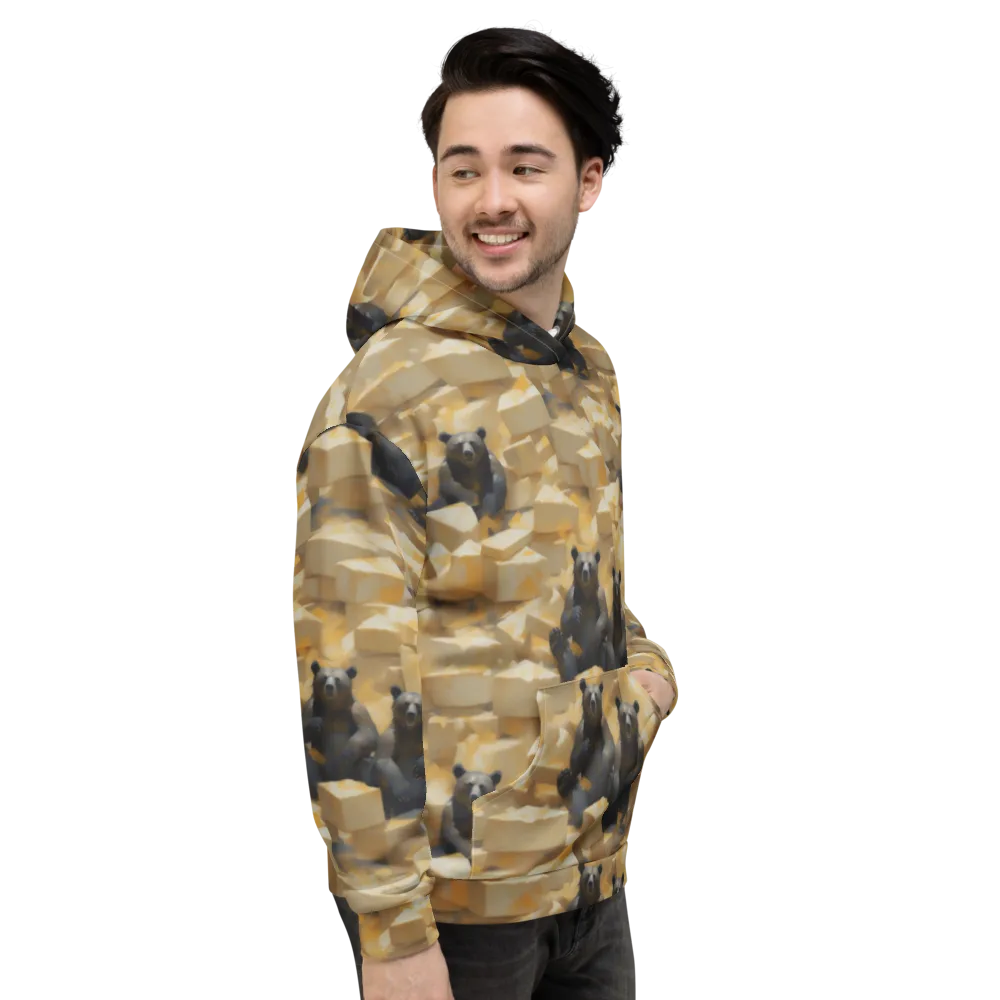 Cheddar Bear Society on Hoodie — Right