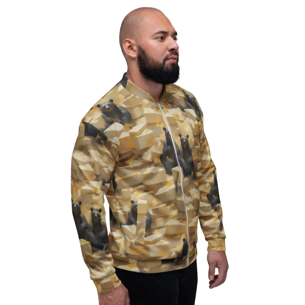 Cheddar Bear Society on Bomber Jacket — Right