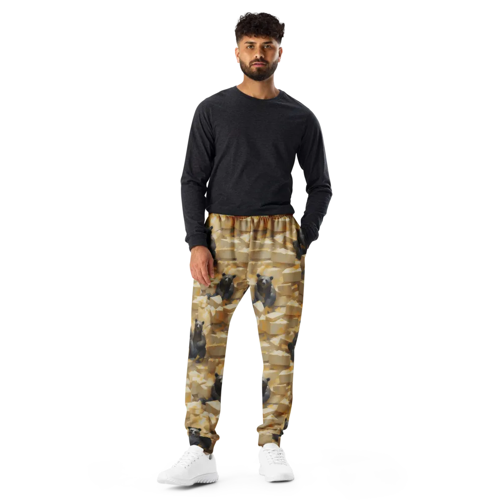 Cheddar Bear Society on Men's Joggers — Front