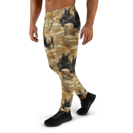 Cheddar Bear Society on a Men's Joggers