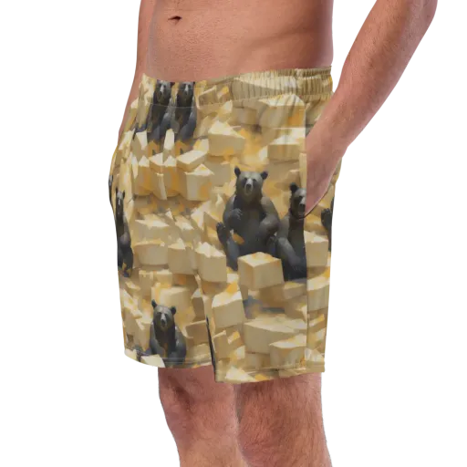 Cheddar Bear Society on a Swim Trunks