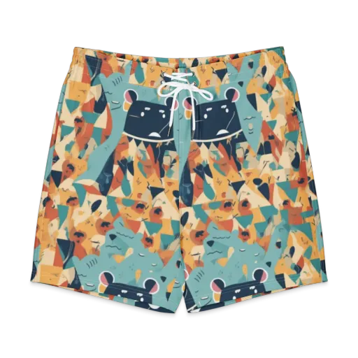 Carnival Critters on a Men's Board Shorts