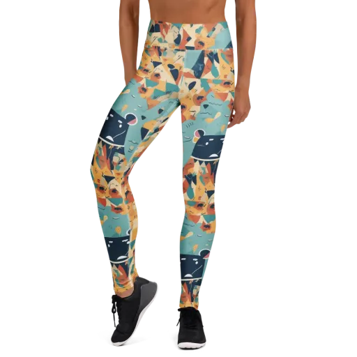 Carnival Critters on a Yoga Leggings