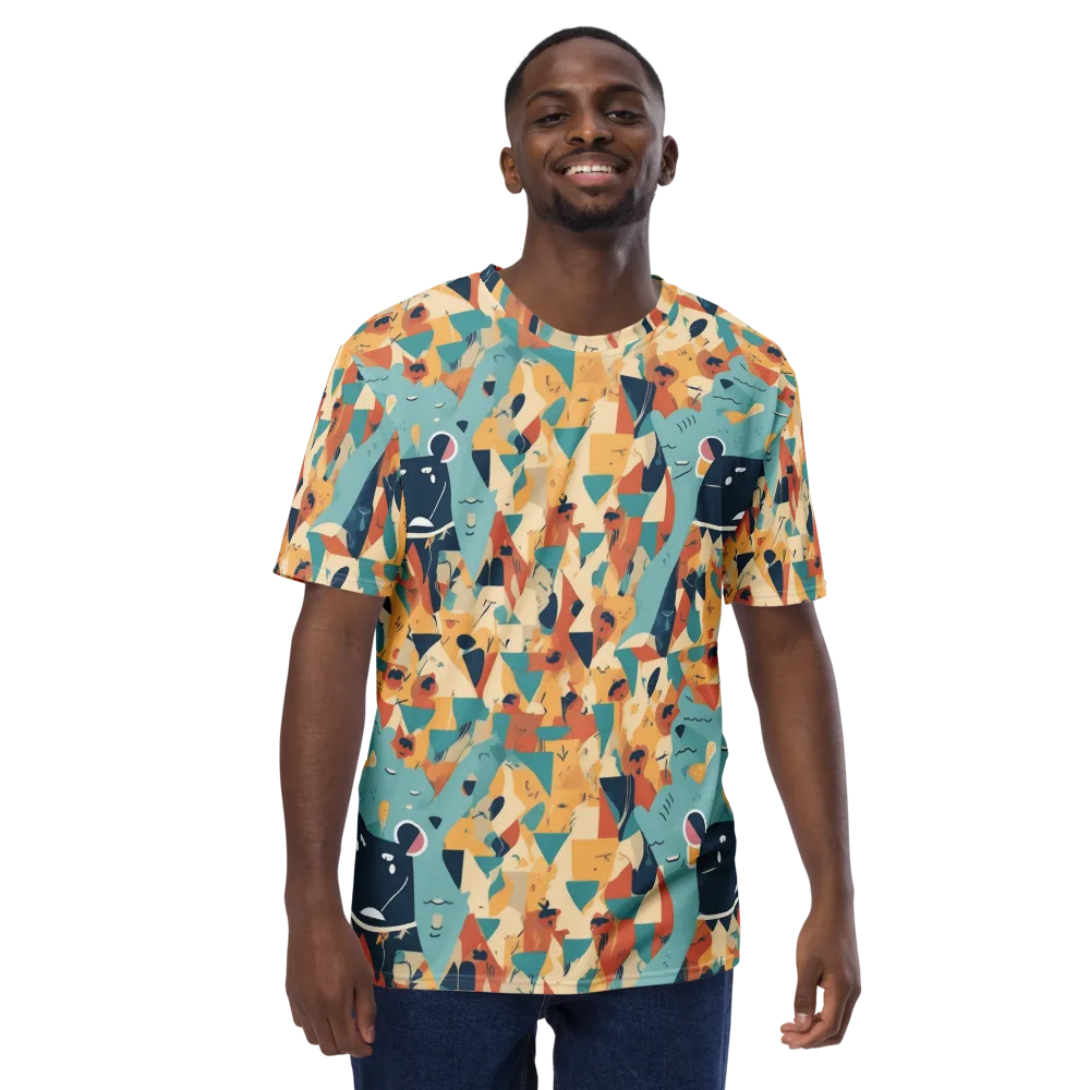 Carnival Critters on Men's Crew Neck T-Shirt — Front