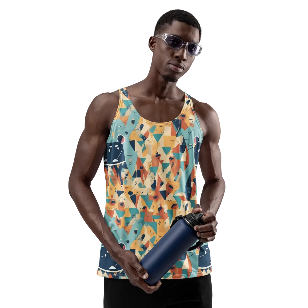 Carnival Critters on Men's Tank Top — Front