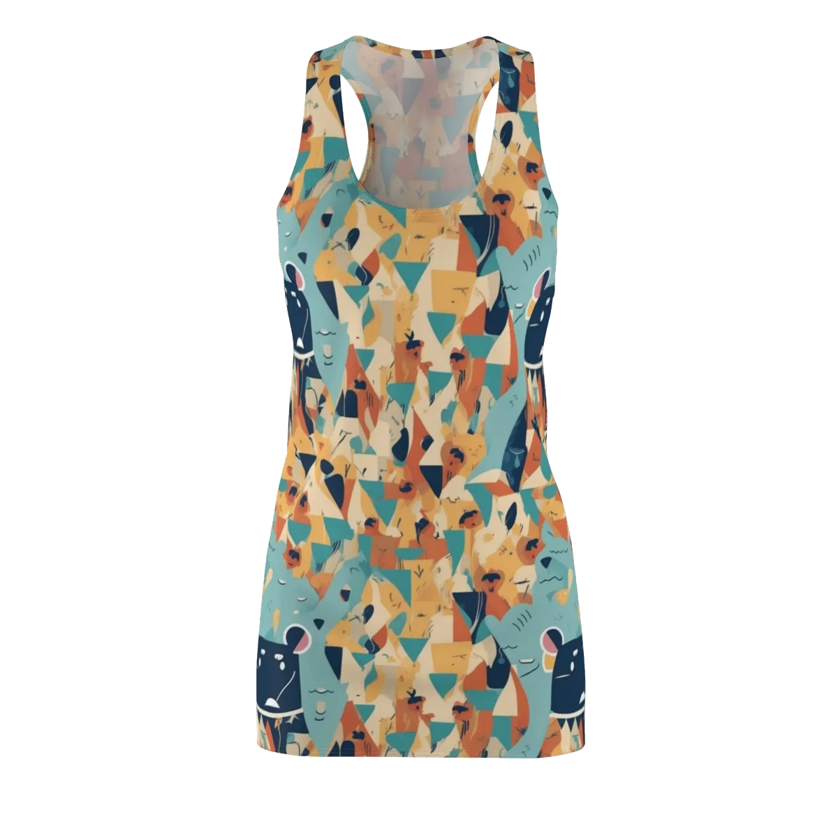 Carnival Critters on Racerback Dress — Front