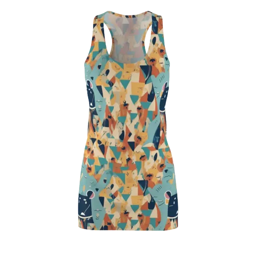 Carnival Critters on a Racerback Dress