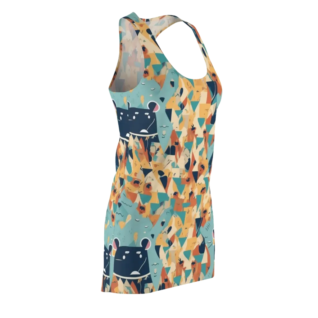 Carnival Critters on Racerback Dress — Front Side