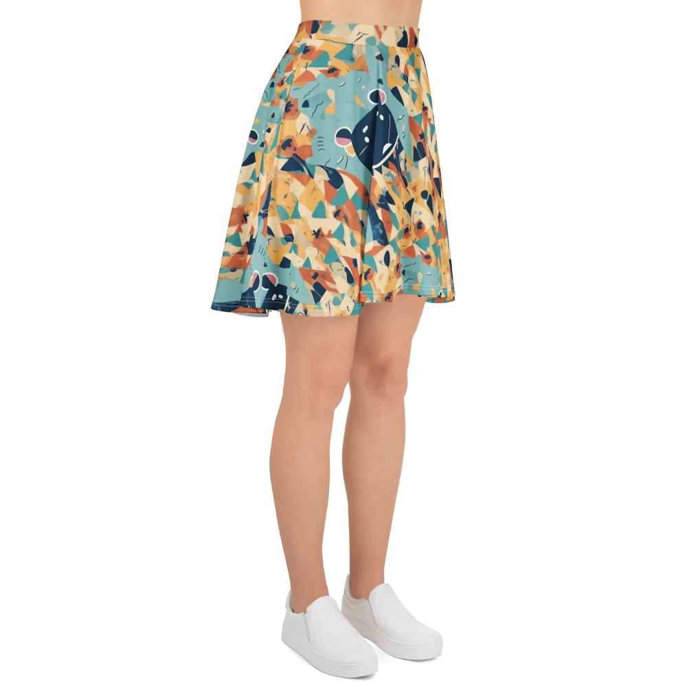 Carnival Critters on Skater Skirt — Right