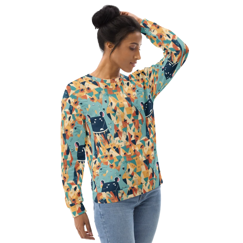 Carnival Critters on Sweatshirt — Right Front