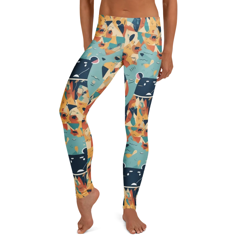 Carnival Critters on Leggings — Front