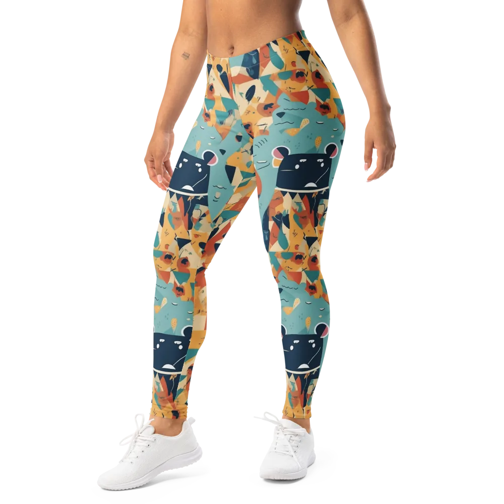 Carnival Critters on Leggings — Left Front