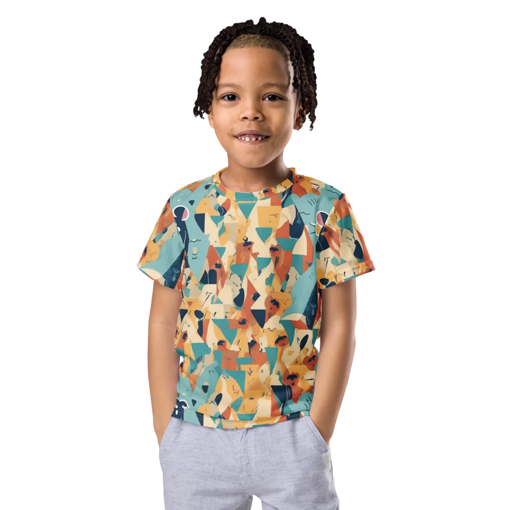 Carnival Critters on Kids Crew Neck T-Shirt — Front