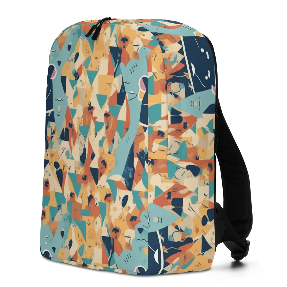 Carnival Critters on Minimalist Backpack — Left