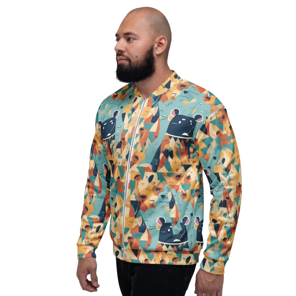 Carnival Critters on Bomber Jacket — Left