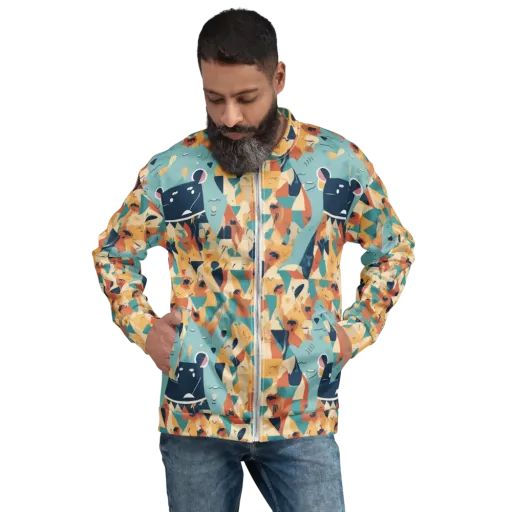 Carnival Critters on a Bomber Jacket