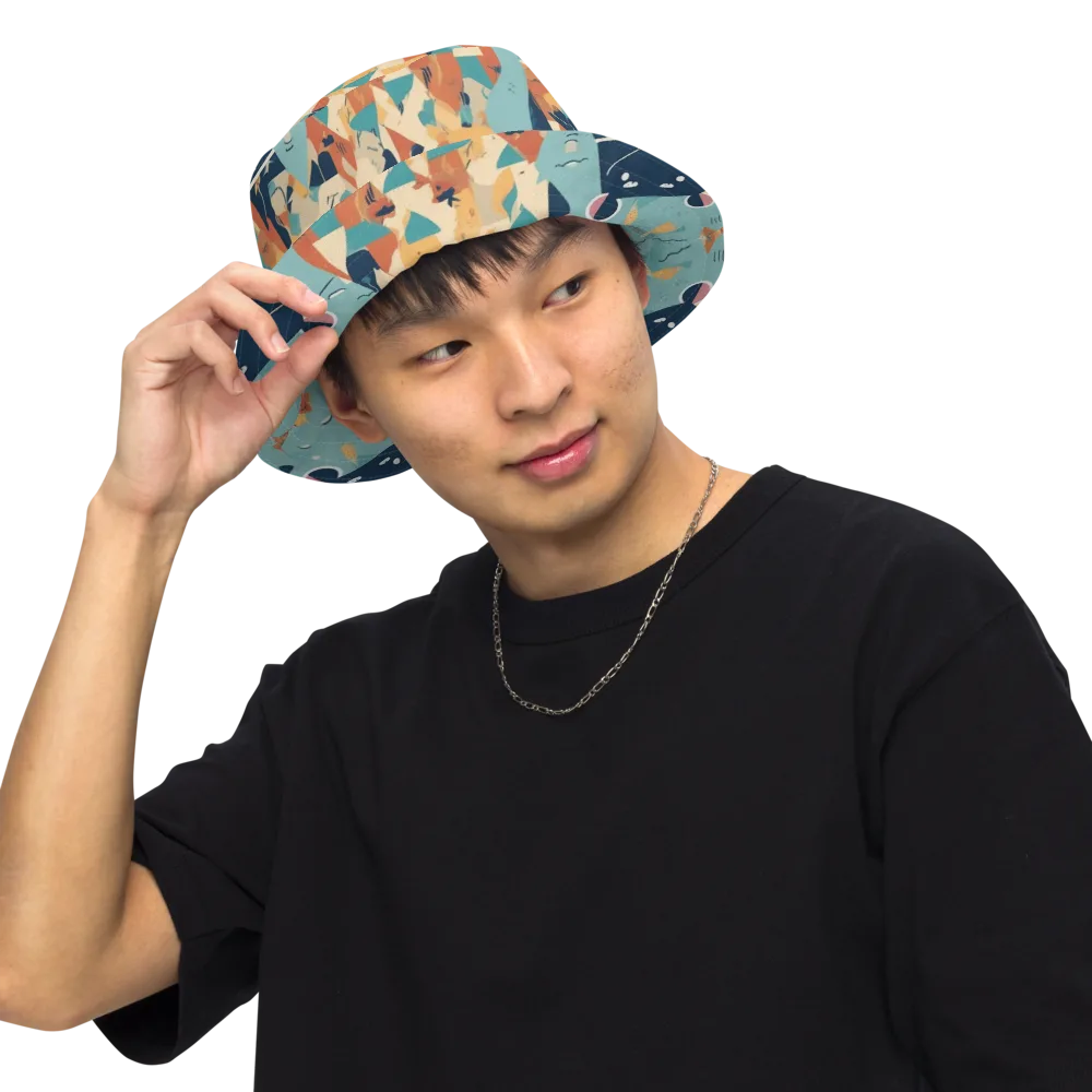 Carnival Critters on Reversible Bucket Hat — Front Inside