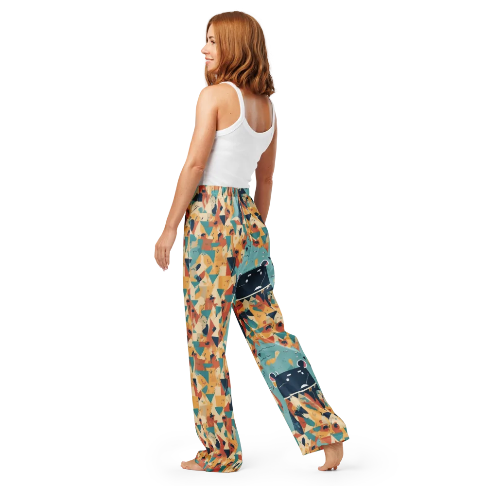 Carnival Critters on Women's Pajama Pants — Back