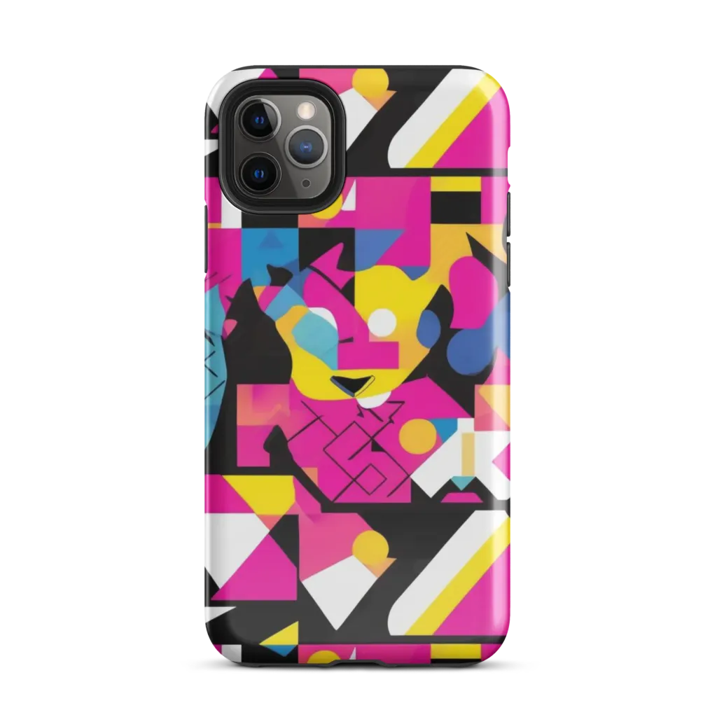 Neon Mask Parade on Tough Case for iPhone® — Front