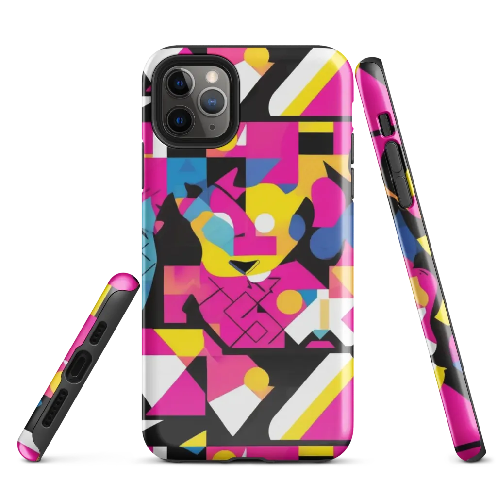 Neon Mask Parade on Tough Case for iPhone® — Front