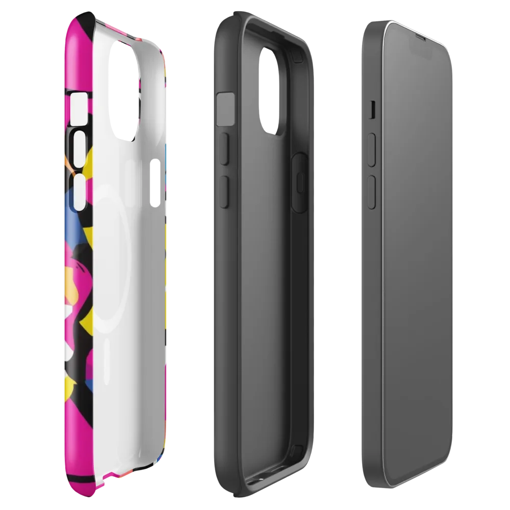 Neon Mask Parade on MagSafe Tough Case for iPhone® — Front