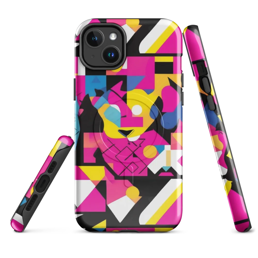 Neon Mask Parade on MagSafe Tough Case for iPhone® — Front