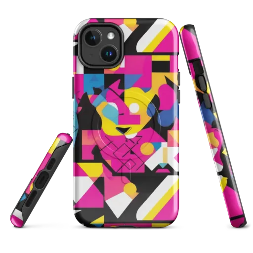 Neon Mask Parade on a MagSafe Tough Case for iPhone®