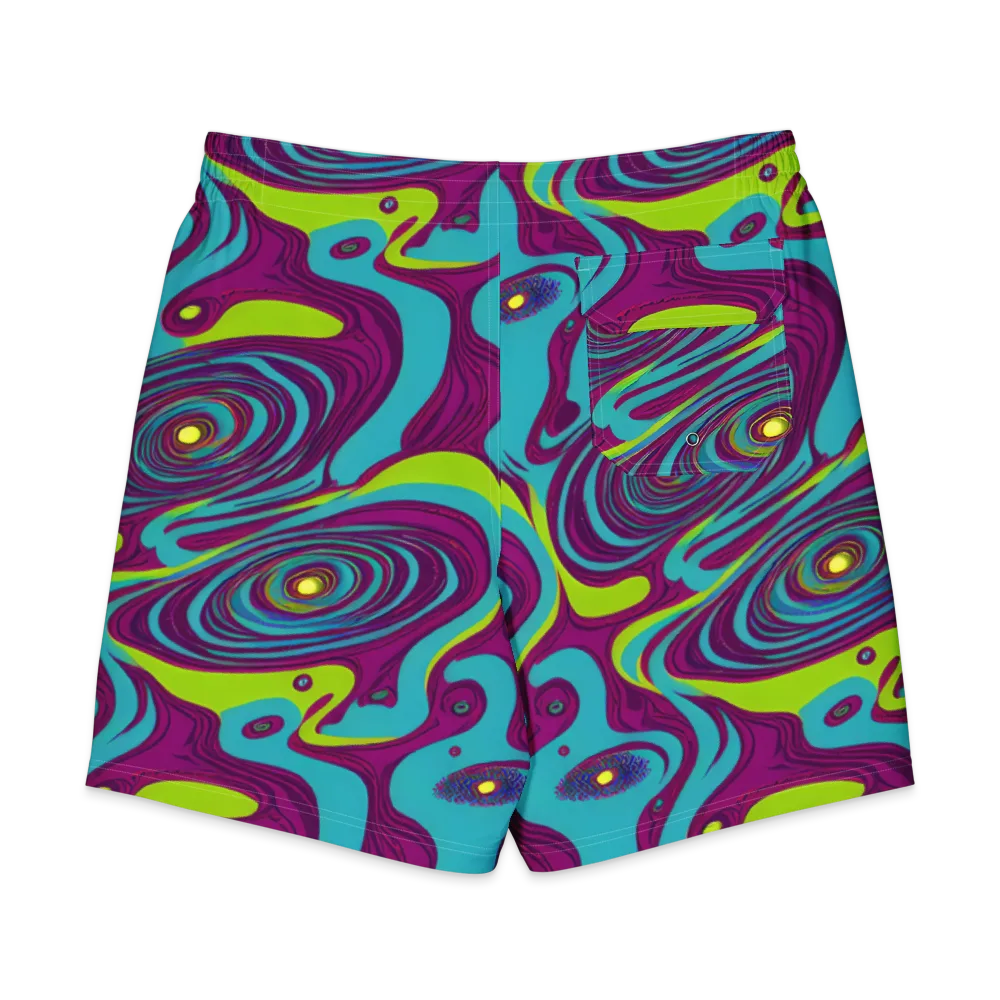 Electric Eddies on Men's Board Shorts — Back