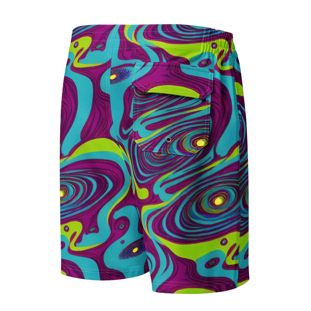 Electric Eddies on Men's Board Shorts — Back