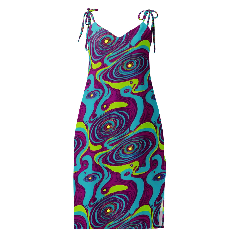 Electric Eddies on Slip Dress — Front