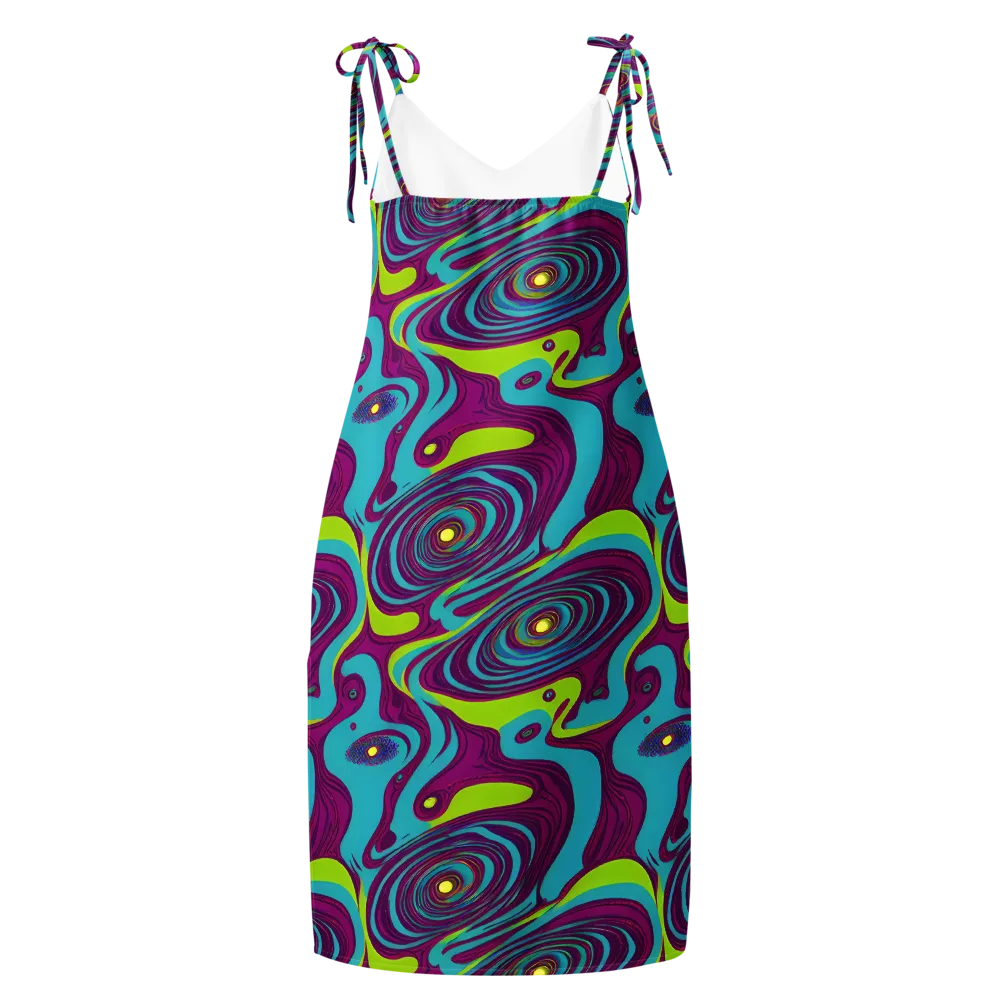 Electric Eddies on Slip Dress — Back