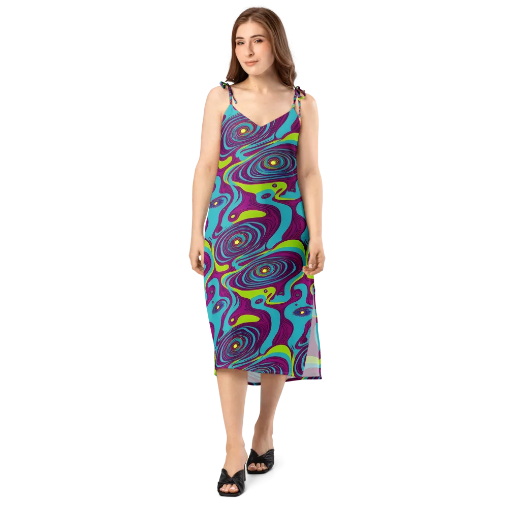 Electric Eddies on Slip Dress — Front