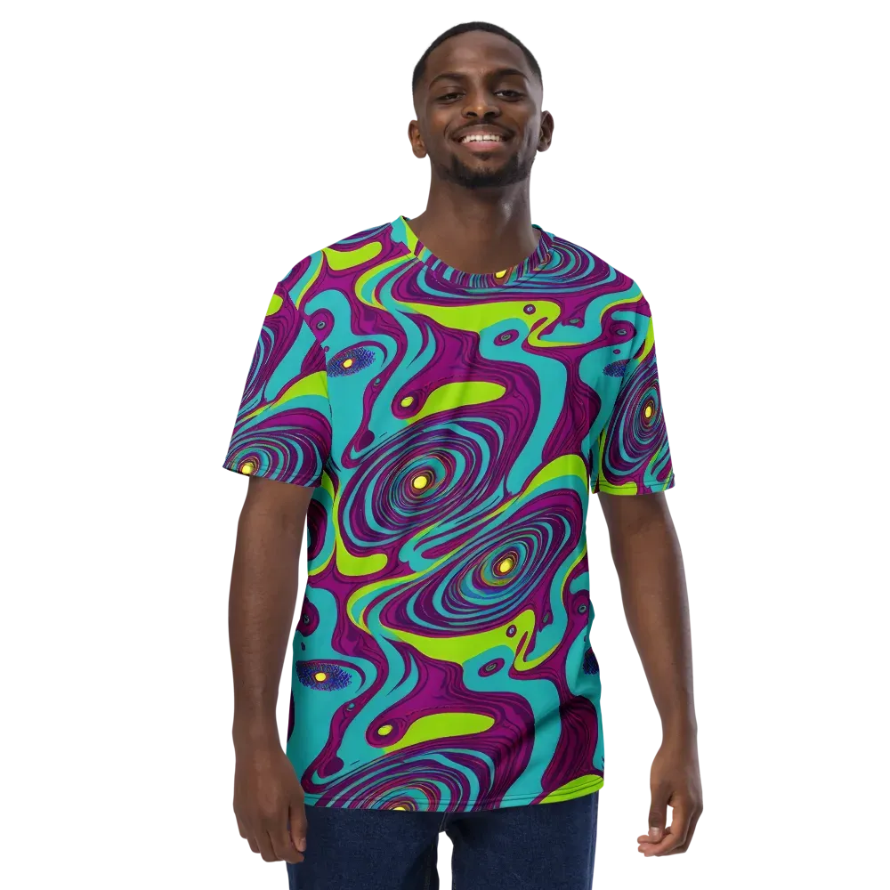 Electric Eddies on Men's Crew Neck T-Shirt — Front
