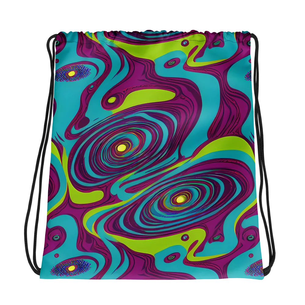 Electric Eddies on Drawstring Bag — Photo