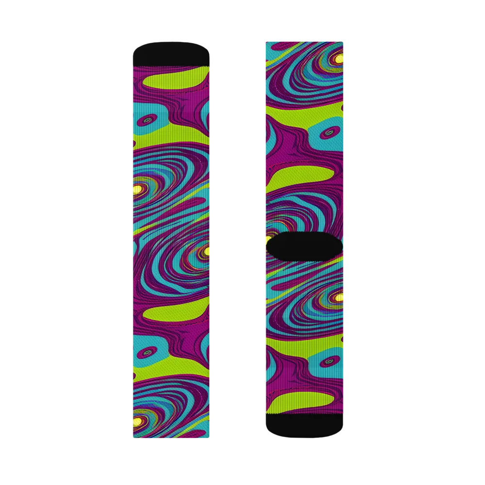 Electric Eddies on Socks — Right Sock