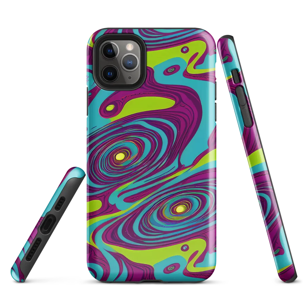 Electric Eddies on Tough Case for iPhone® — Front
