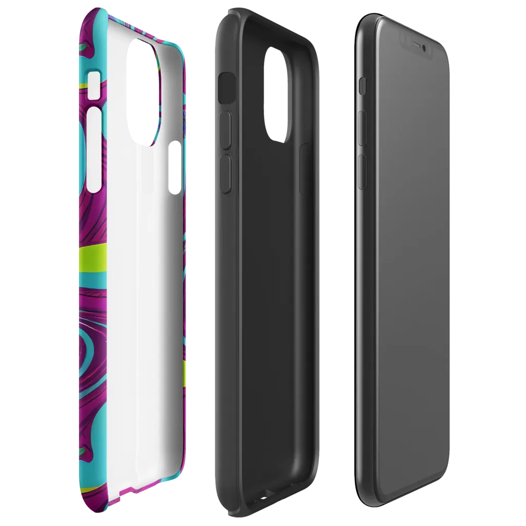 Electric Eddies on Tough Case for iPhone® — Right