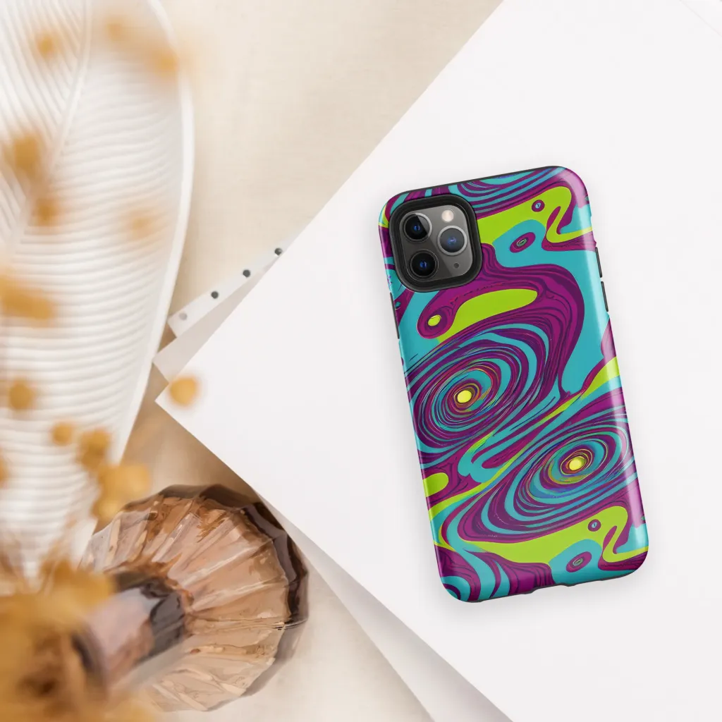 Electric Eddies on Tough Case for iPhone® — Front