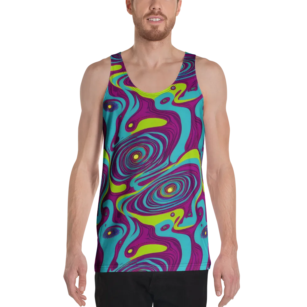 Electric Eddies on Men's Tank Top — Front