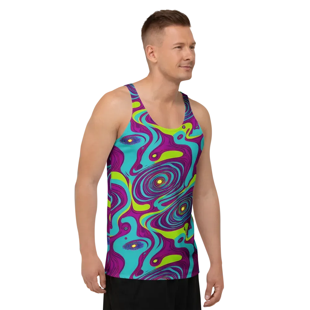 Electric Eddies on Men's Tank Top — Right Front