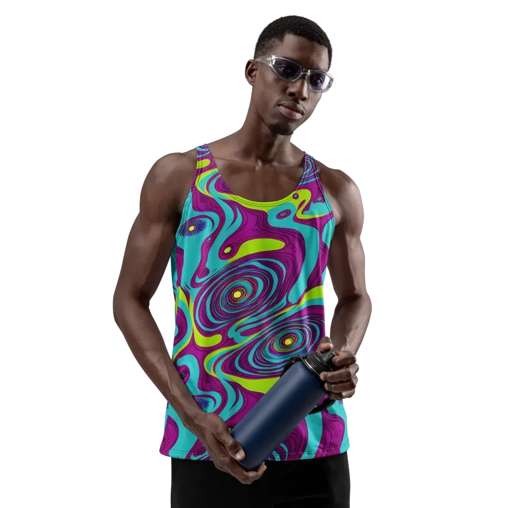 Electric Eddies on Men's Tank Top — Front