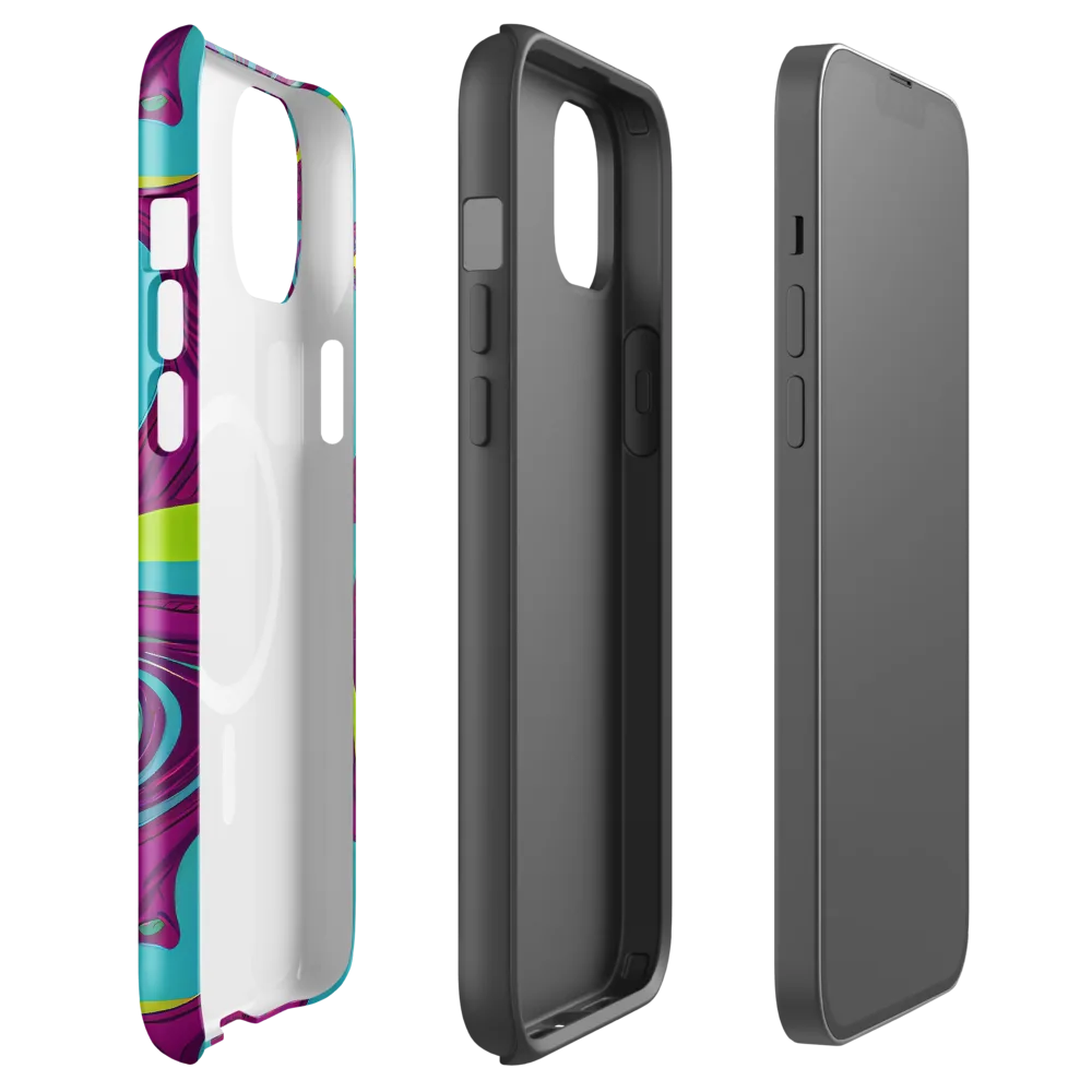 Electric Eddies on MagSafe Tough Case for iPhone® — Front