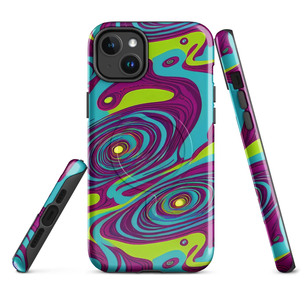 Electric Eddies on MagSafe Tough Case for iPhone® — Front