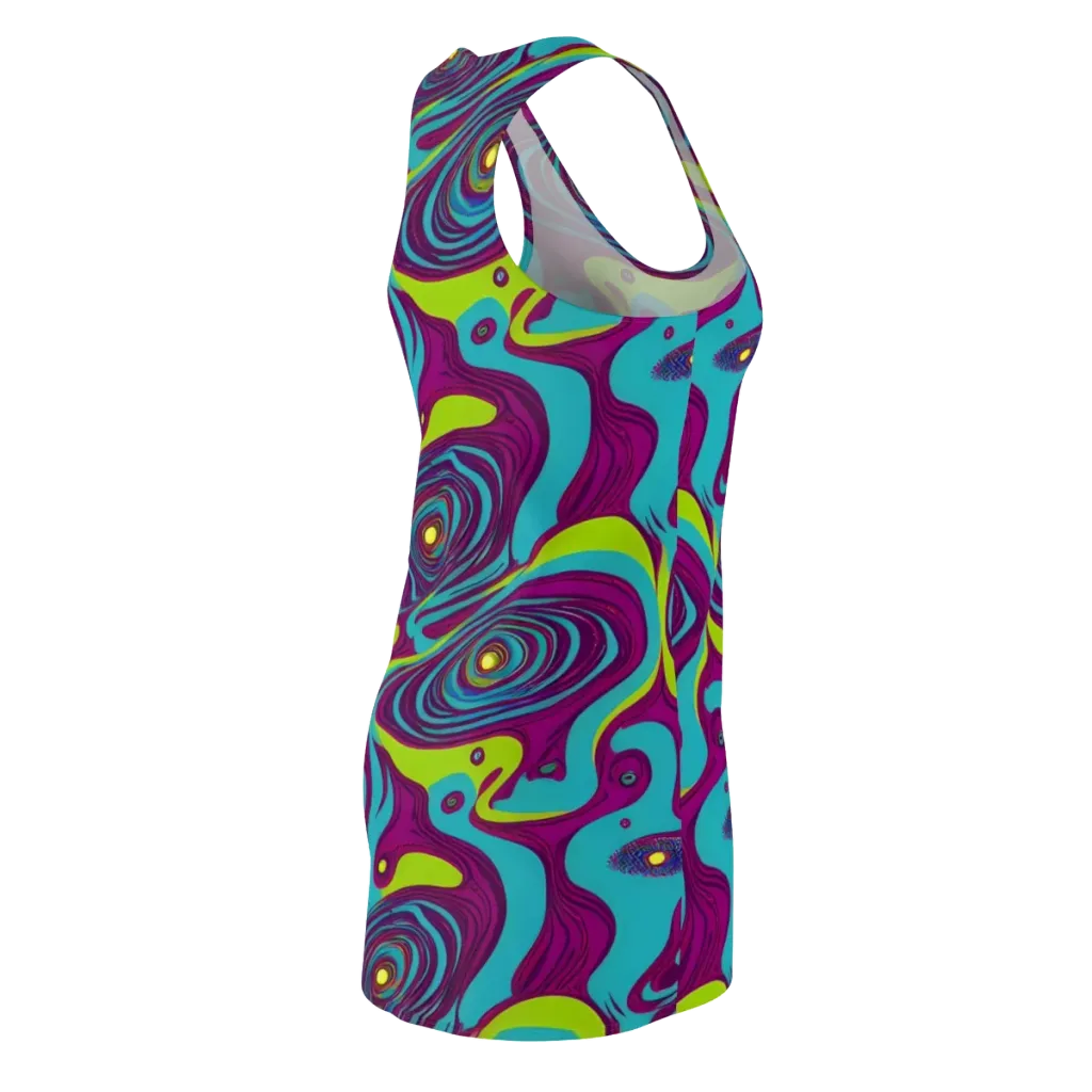 Electric Eddies on Racerback Dress — Back Side