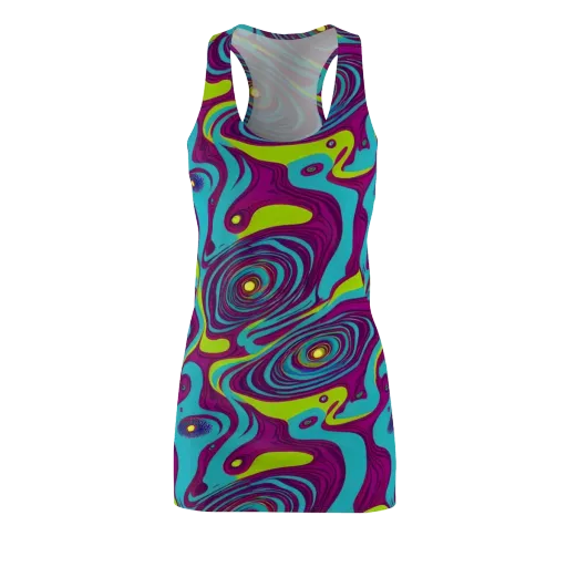 Electric Eddies on a Racerback Dress