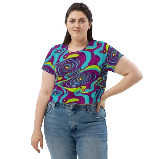 Electric Eddies on a Crop Tee