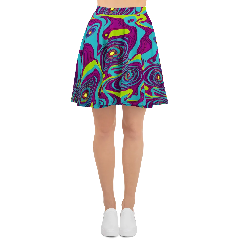 Electric Eddies on Skater Skirt — Front